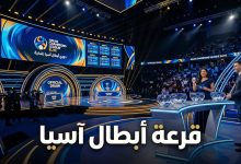 منصة حفل سحب قرعة نهائيات دوري أبطال آسيا النخبة 2025-2026 بمقر الاتحاد الآسيوي