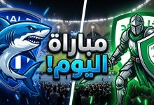 تصميم تشويقي لمباراة الهلال والخلود في دوري روشن السعودي يوضح موعد اللقاء