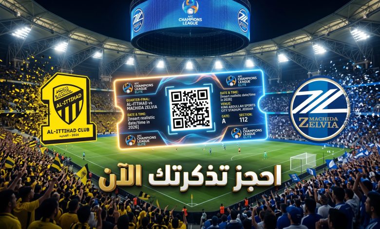 رابط حجز تذاكر مباراة الاتحاد وماتشيدا زيلفيا في دوري أبطال آسيا للنخبة