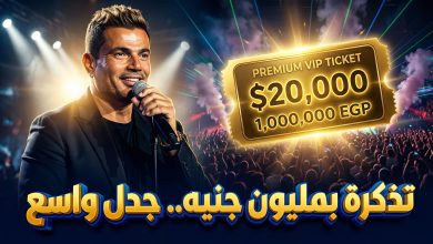 جدل حول أسعار تذاكر حفل عمرو دياب وتذكرة المليون جنيه