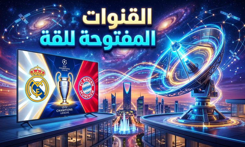 القنوات المفتوحة لمباراة ريال مدريد وبايرن ميونخ إياب دوري الأبطال