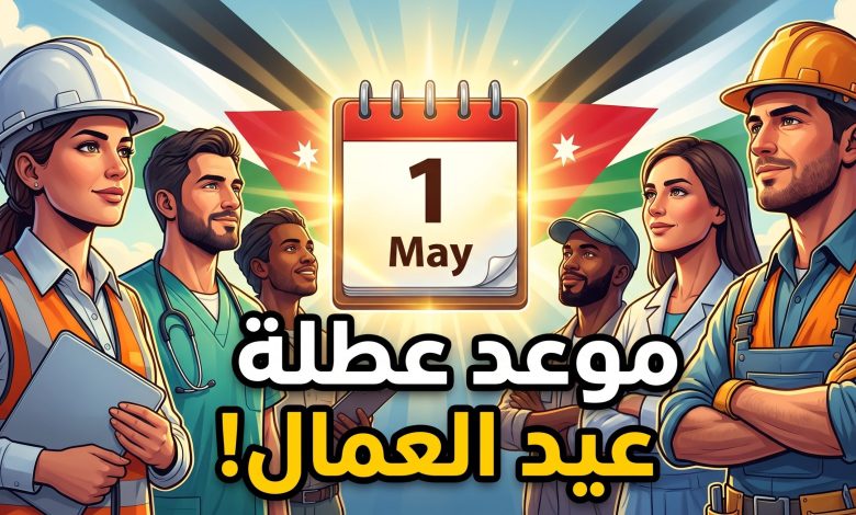 موعد وتفاصيل عطلة عيد العمال 2026 في المملكة الأردنية الهاشمية