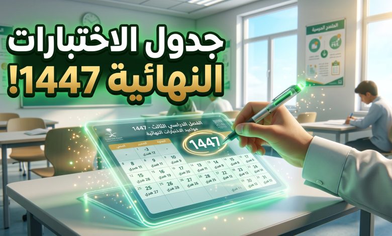 جدول مواعيد الاختبارات النهائية للفصل الدراسي الثاني 1447 في السعودية