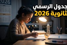 الجدول الرسمي لامتحانات الثانوية العامة المصرية 2026