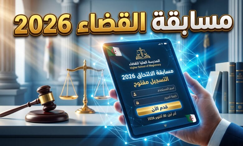 الدليل الشامل للتسجيل في مسابقة المدرسة العليا للقضاء 2026 في الجزائر