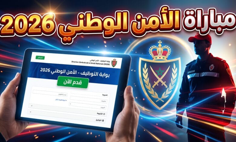 الدليل الشامل للتسجيل في مباراة الأمن الوطني 2026 Concours Police DGSN بالمغرب