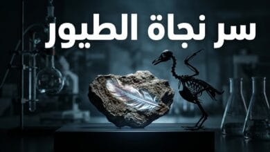 ريشة ديناصور عُثر عليها في فضلات متحجرة تفسر سر نجاة الطيور من الانقراض