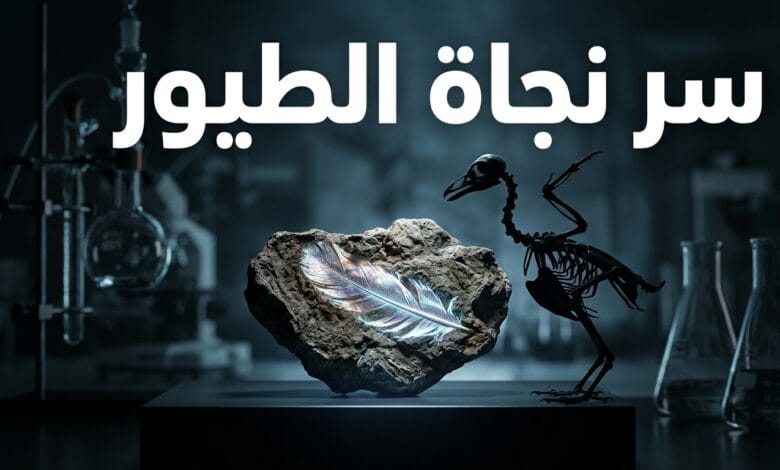ريشة ديناصور عُثر عليها في فضلات متحجرة تفسر سر نجاة الطيور من الانقراض