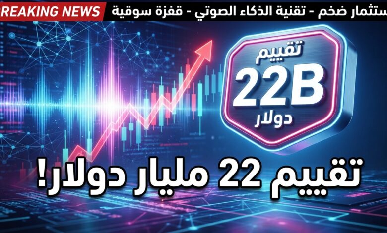 شركة ElevenLabs تضاعف قيمتها السوقية إلى 22 مليار دولار