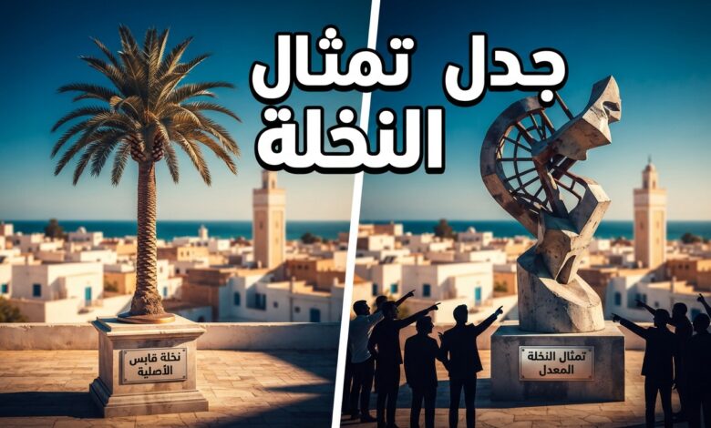 تعديل تمثال النخلة في قابس يثير جدلاً واسعاً في تونس