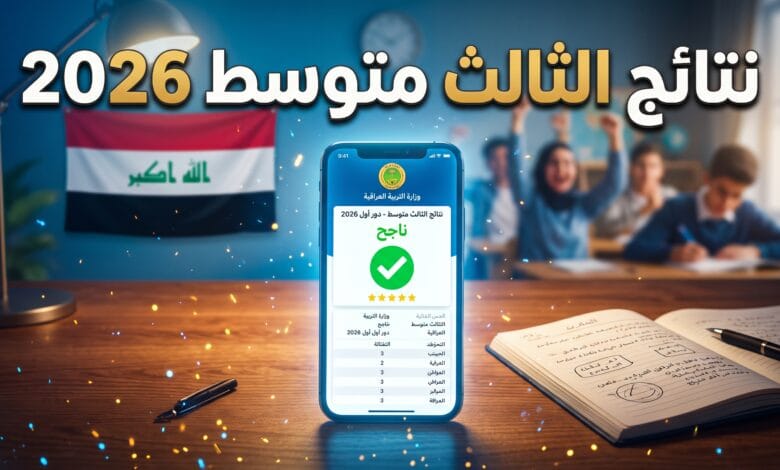 خطوات الاستعلام عن نتائج الصف الثالث متوسط الدور الثاني 2026 في العراق