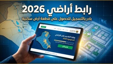واجهة بوابة أور للتقديم على رابط قطع الأراضي 2026 في العراق