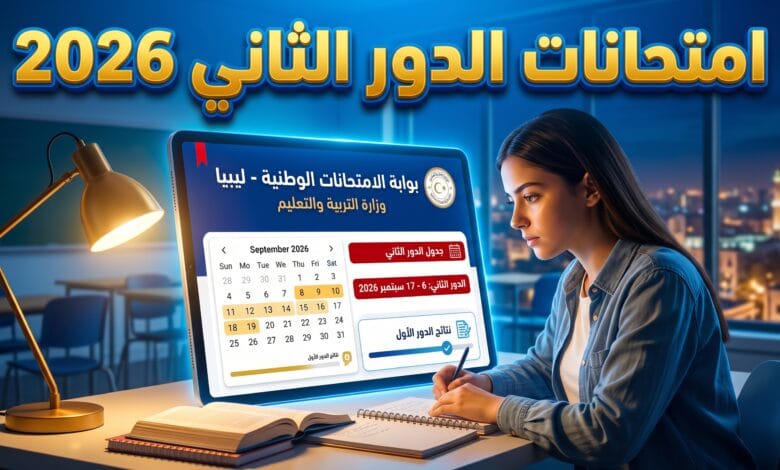 تفاصيل وجدول امتحانات شهادة الثانوية العامة 2026 الدور الثاني في ليبيا علمي وأدبي