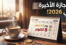 موعد عطلة نصر أكتوبر المجيد للعام 2026 في مصر