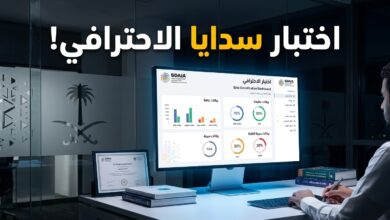 واجهة التسجيل في اختبارات سدايا الشهادات الاحترافية لإدارة البيانات