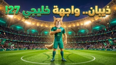 شخصية ذيبان تميمة كأس الخليج العربي 27 في مدينة جدة