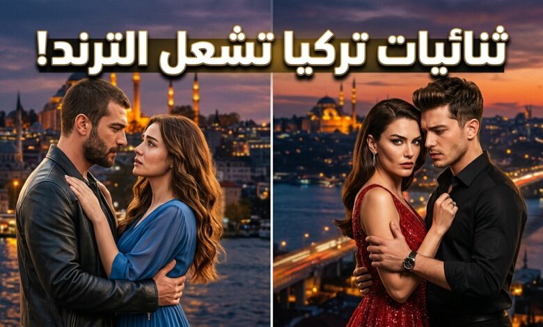 ثنائيات المسلسلات التركية الأكثر تفاعلاً وتداولاً على منصات التواصل الاجتماعي