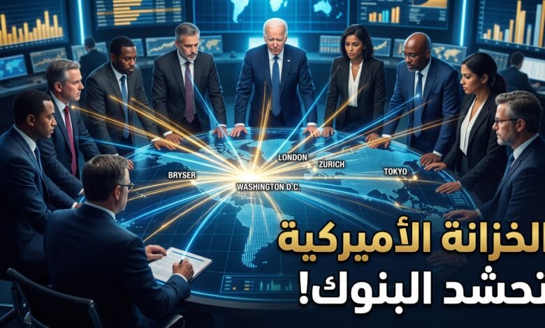 تحرك الخزانة الأميركية لحشد المؤسسات المالية لتشديد العقوبات على إيران.