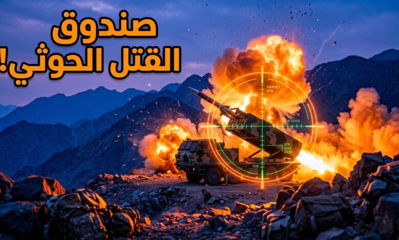 Alt Text: تدمير منصات صواريخ للحوثيين في غارات جوية للقوات المسلحة اليمنية