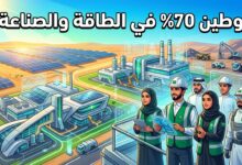 خطة السعودية لتوطين 70% من وظائف الطاقة والصناعة والتعدين