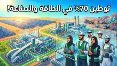 خطة السعودية لتوطين 70% من وظائف الطاقة والصناعة والتعدين