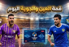 القنوات المفتوحة الناقلة مباراة العين الإماراتي والقوة الجوية العراقي اليوم
