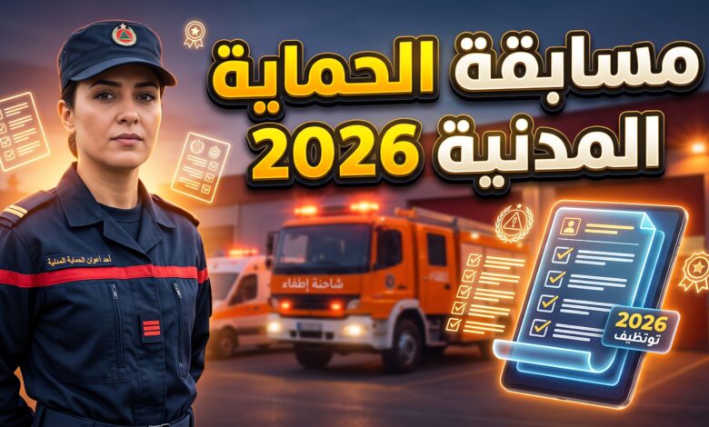إعلان وشروط مسابقة توظيف المديرية العامة للحماية المدنية في الجزائر 2026