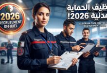 مسابقة توظيف 3660 عون حماية مدنية ذكور في الجزائر 2026