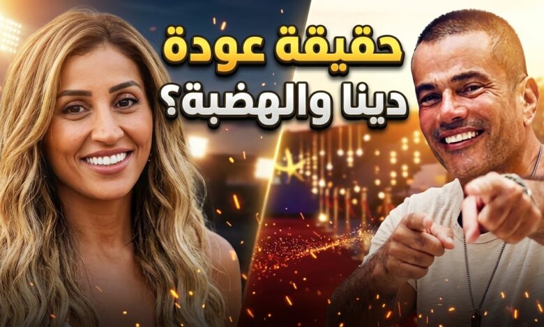 تفاصيل وحقيقة عودة دينا الشربيني وعمرو دياب بعد حفل الجونة