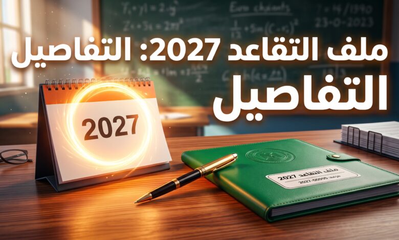 الدليل الشامل لملف وشروط التقاعد في قطاع التربية لسنة 2027