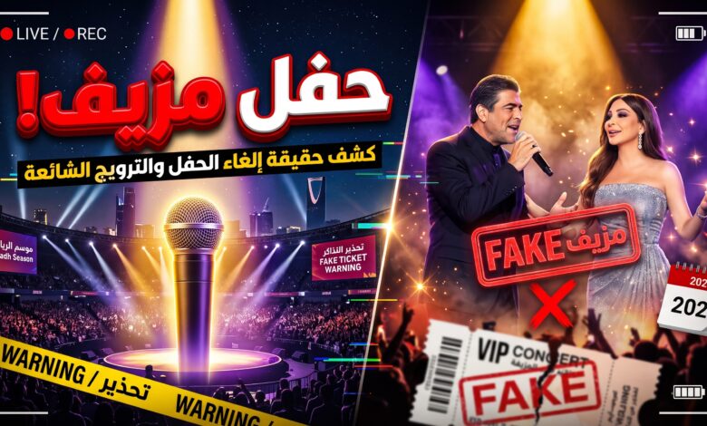 كشف حقيقة حفل إليسا ووائل كفوري المزيف في الأردن
