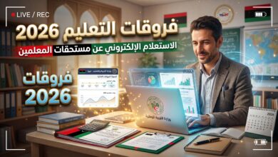 الاستعلام عن فروقات التعليم والمستحقات المالية في ليبيا 2026 بالرقم الوطني