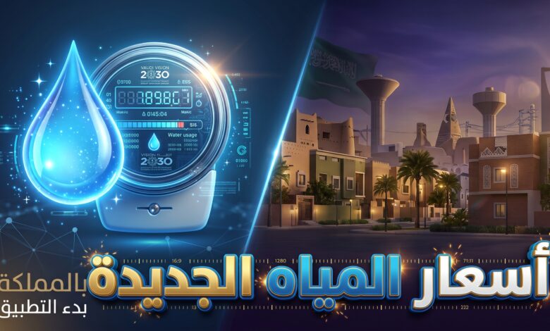 تفاصيل تعريفة المياه والصرف الصحي الجديدة في السعودية 2027
