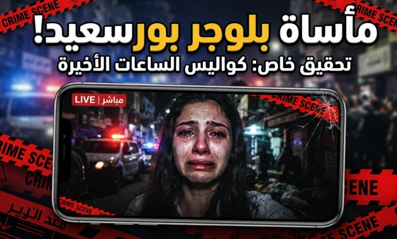 تفاصيل محاولة بلوجر بورسعيد التخلص من حياتها عبر بث مباشر