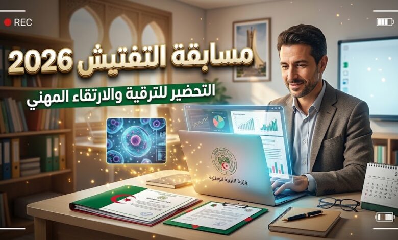التسجيل في امتحان مفتش التعليم الابتدائي 2026 عبر المنصة الرقمية