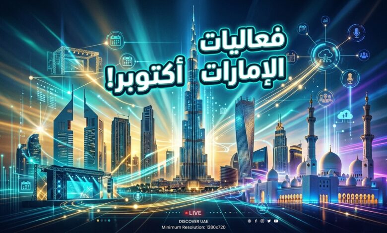 دليل الفعاليات والمعارض الكبرى في الإمارات خلال شهر أكتوبر 2026