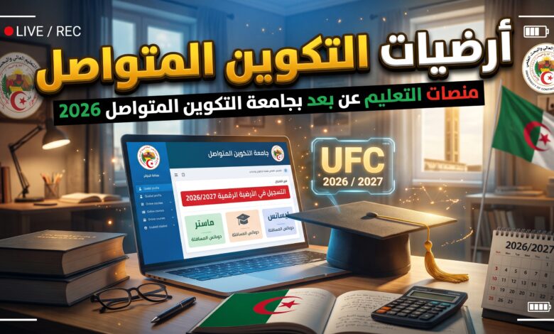 روابط الأرضيات التعليمية لجامعة التكوين المتواصل UFC