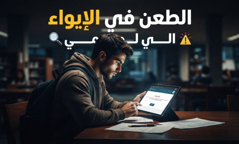 الطعن في طلب الإيواء الجامعي 2026 عبر المنصة الرسمية