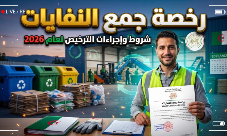 خطوات استخراج رخصة جمع النفايات القابلة للاسترجاع في الجزائر
